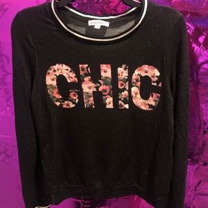Graphic Print Sweater